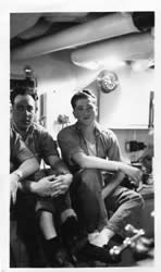 hwt001 - Richard Volez and crew members- 1945